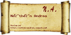 Náthán Andrea névjegykártya