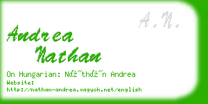 andrea nathan business card
